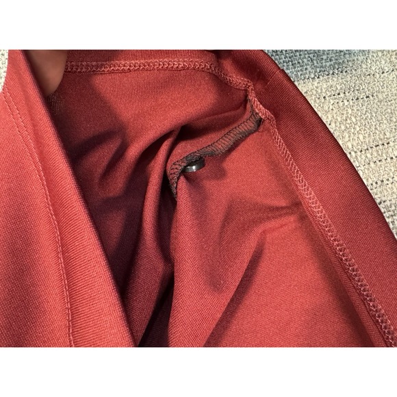 Vintage Alfani Mens Size XL Red Ribbed Polo‎ Shirt Button-Up Short Sleeve Cotton - Picture 6 of 12
